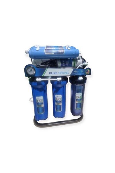 pure spring Nano Water Filter 7 Stages 18.75L with Base and Pressure Gauge - ...