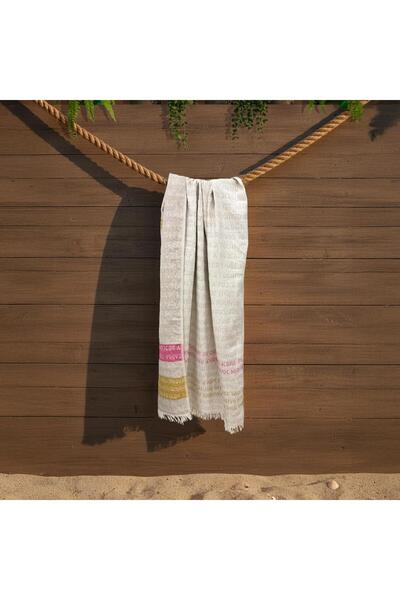 Sarev منشفة شاطئ ريبلا مصنوعة من القطن بنسبة 100%