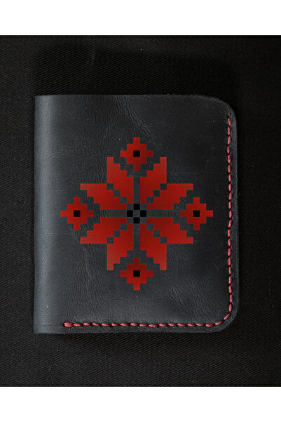 INKD Leather Vertical Printed Classic Men's Wallet - Genuine Calfskin Leather...