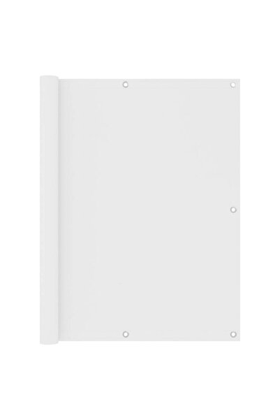 vidaxl Paravan de balcon, alb, 120 x 600 cm, țesătură oxford