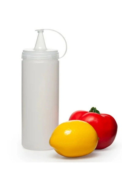 shopwave Brk Transparent Sauce Bottle - 400 ml (3 Pieces)