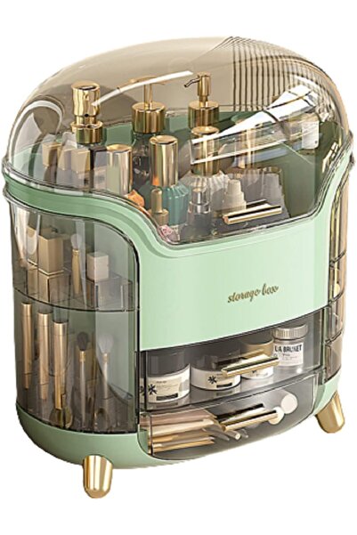 Decorhills منظم مكياج جديد لعام 2023، صندوق تخزين مستحضرات التجميل المحمول ال...