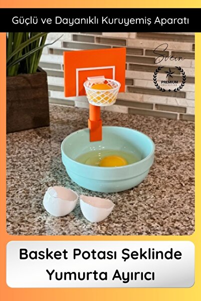 Svein # Egg Separator Apparatus in the Shape of an Egg Basket Practical Yello...