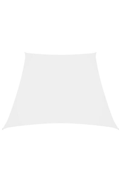 vidaxl Sunshade cloth, white, 3/4x3 m, oxford fabric, trapezoid