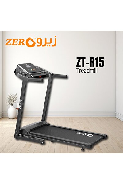 Zero Healthcare ZT-R15 Hydraulic Foldable Treadmill, 1–14 km/h Speed, 12 prog...