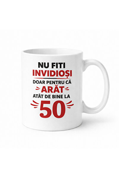 OEM Personalized mug 50 years old funny message, unisex, anniversary gift, Ti...