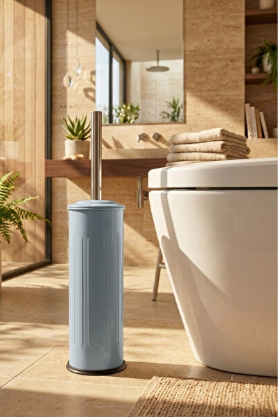 GörSeç فرشاة المرحاض من سلسلة فينتاج باللون الرمادي، فرشاة المرحاض للحمام، فر...