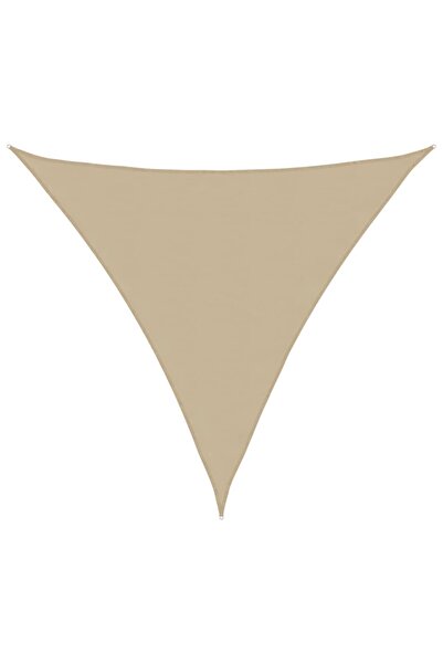 vidaxl Parasolar, bej, 3x3x3 m, țesătură oxford, triunghiular