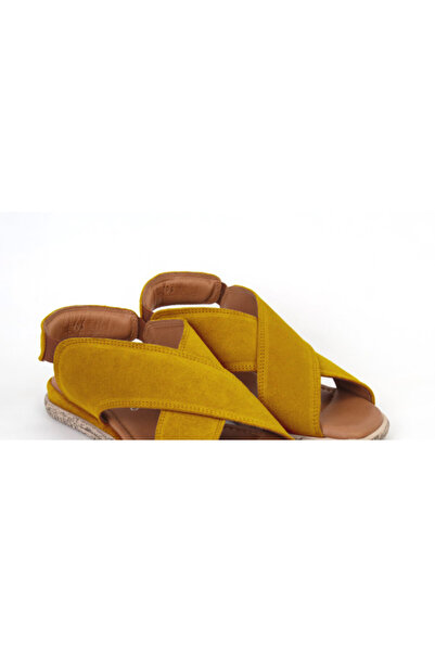 ANNASIA SHOES ALMA Sandals - Yellow Leather