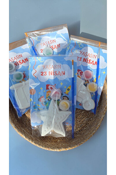 kokuvedoku 23 Nisan Çocuk Boyama Seti 10'lu,Okul Özel Gün Etkinliği