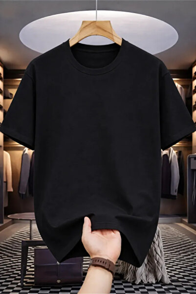 Frisson Μαύρο Premium Oversize T-Shirt 100% Βαμβάκι Unisex Άνετη Εφαρμογή Τάσ...