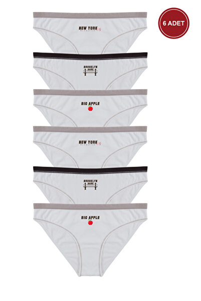 koza iç giyim Γυναικεία εσώρουχα 6 τεμαχίων από βαμβακερό λύκρα με λεπτομέρει...