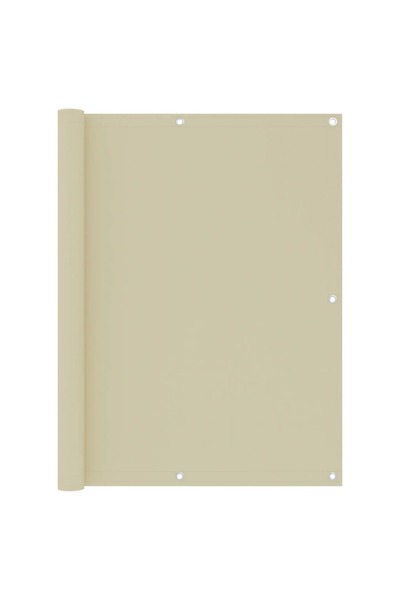 vidaxl Paravan pentru balcon, crem, 120x600 cm, țesătură oxford