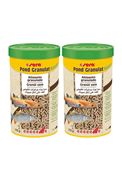 SERA Pond Granulat Nature - 1000ml (Pack of 2 Offer) - Floating Staple Food f...