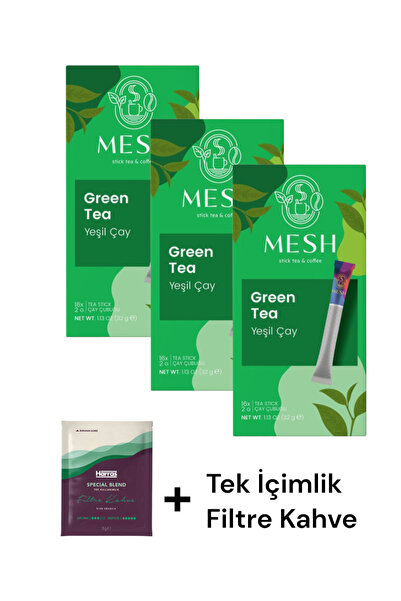 KMS HOME Mesh Stick Green Tea 16 Pieces 32 Gr X 3 Pieces