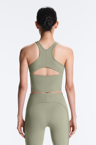 Oysho Rib Comfortlux halter tank top