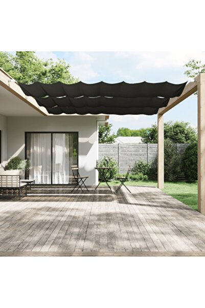 vidaxl Vertical awning, anthracite, 140x420 cm, Oxford fabric