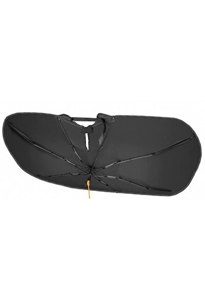 OEM 360 °   Parasolar auto pliabil, 145 x 79 cm, Negru-Argintiu.