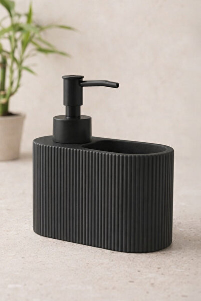 Kitchen Life Luxeras Σετ Δοχείου Υγρού Σαπουνιού Κουζίνας και Μπάνιου με Ριγέ...