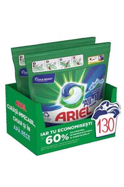 Arielli Ariel Mountain Spring Detergent automat de rufe, 2 bucăți x 65 capsul...