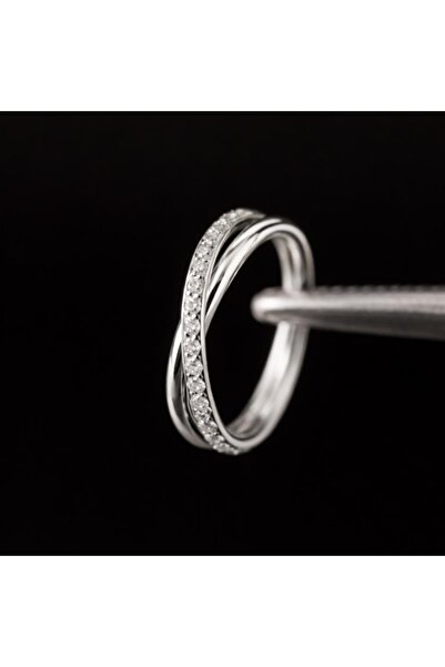 Rupen Kraft %100 Cerrahi Çelik Çift Çapraz Sıra Zirkon 10mm x 1.2mm Çelik Kil...