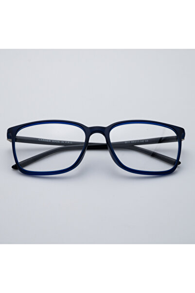 Geneic نظارات مستطيلة باللون الأزرق الداكن