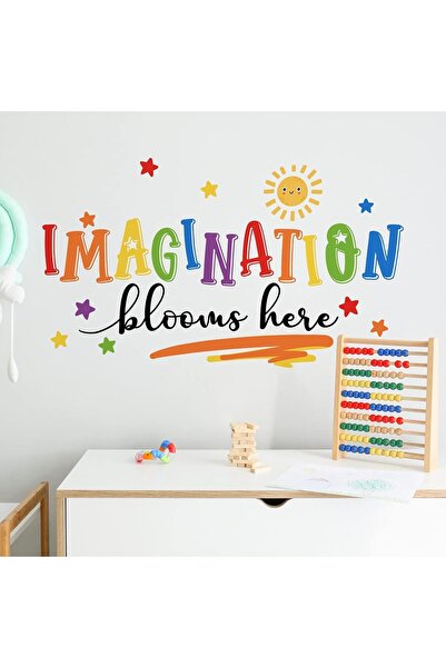 Al Raied آر إس ®   ملصقات جدارية لغرفة اللعب وفصول الأطفال بتصميم 'يزهر الخيا...