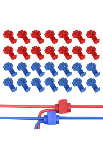 aoyfuwell Set de 50 de conectori tip ramură, pentru cabluri auto (sau: pentru...