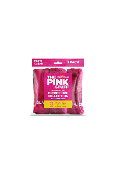 THE PINK STUFF مجموعة مناشف تنظيف من المايكروفايبر ميراكل متعددة الاستخدامات،...