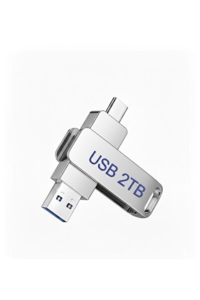 Generic محرك أقراص فلاش USB بسعة 2 تيرابايت - موصل مزدوج من النوع C ومنفذ USB...