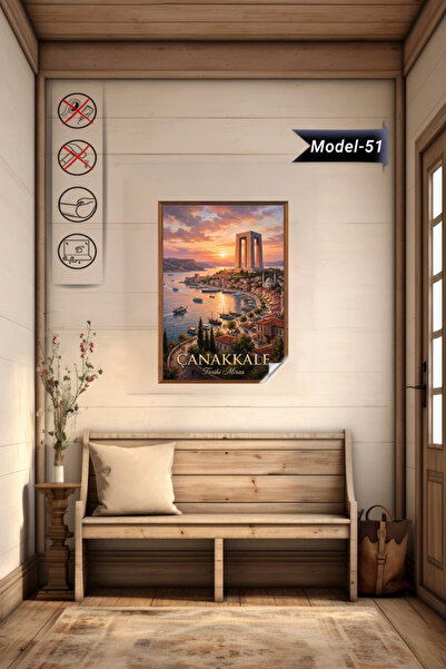 Akıllı Kağıt Türkiye İller Tablo - Poster Çanakkale (Model-51)