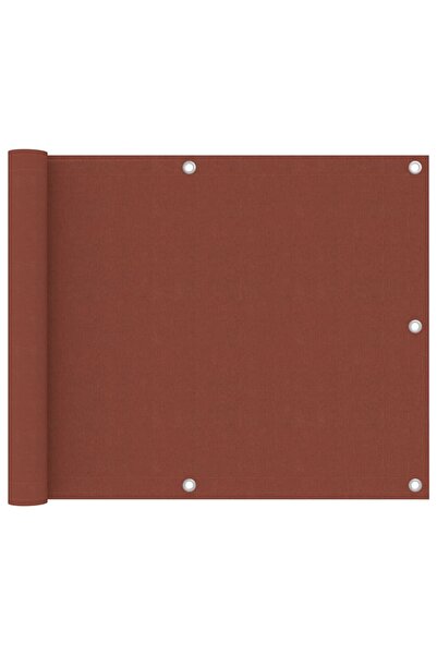 vidaxl Paravan pentru balcon, cărămiziu, 75x300 cm, țesătură oxford