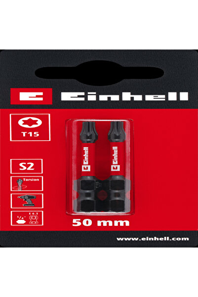 Einhell Accessory Torx bits ucu 50 mm T15 S2 2 parça - 49131230
