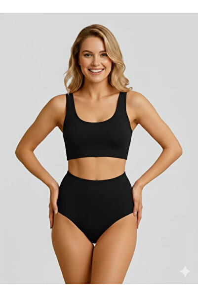 Sheviva Siyah Yüksek Bel Toparlayıcı Bikini Altı