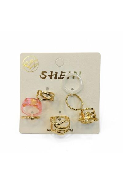 Vipfoni Adjustable Mixed Joint Multiple Ring Set -M5