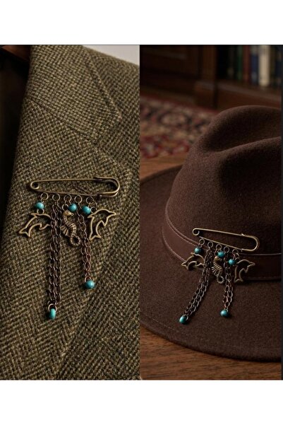 AYFAACCESSORIES OTANTİK SALLANTILI Broş - Ceket ve Şapka İğnesi