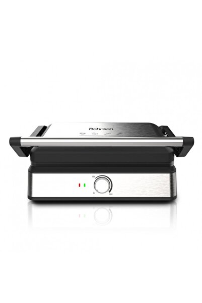 ROHNSON Electric grill R2346, 2400W, large plates 29 x 23cm, adjustable tempe...