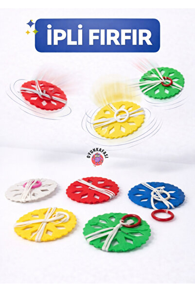 OYUNKAFASI İpli Oyuncak Fırfır - Çek Bırak 4 Adet Nostaljik Oyuncak - Karne H...