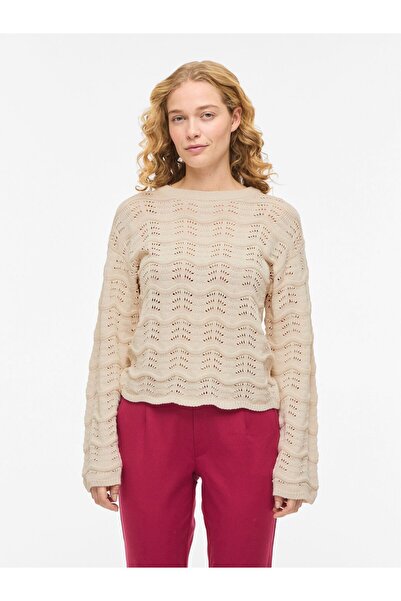 VILA Strickpullover VIWAVE Rundhals