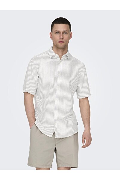 Only & Sons Hemd ONSCAIDEN Leinen Hemd