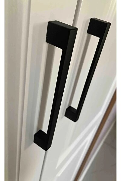 Arion Plastik Kulp Köprü Siyah 96mm & 128mm Çift Ölçü Kulp Dolap Kulp Çekmece...