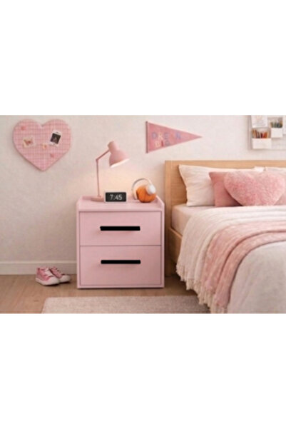 ALTEKS DEKOR Modern 2 Çekmeceli Komodin, Minimal Tasarım, Yatak Odası Komodini