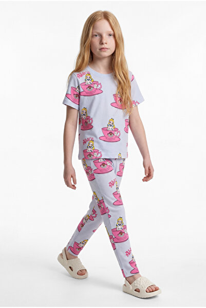 PAULMARK Σετ Πιτζάμες με Βασικό Σχέδιο για Κορίτσια