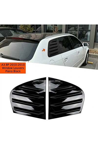 Tuning Vadisi Audi A3 Kelebek Cam Vizörü Kaplama Parlak Siyah 2010-2013 arası