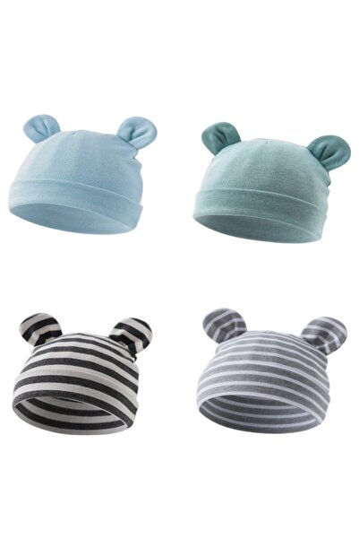 Bambimici - Baby Beanie Bear - Set of 4 - Multicolor - 0M to 6M