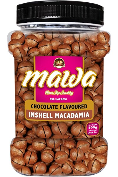 MAWA مكسرات المكاديميا الذهبية الملكية بنكهة الشوكولاتة، جودة ممتازة، عبوة 50...