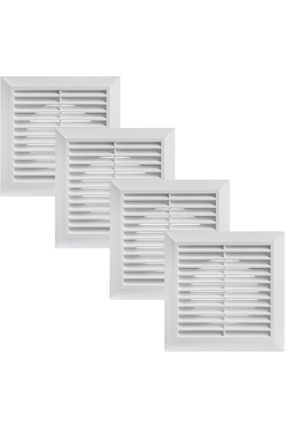 Vent Systems Ø4" Duct - 6.7"x6.7" Inch Pack of 2 White Air Vent Cover - Bathr...