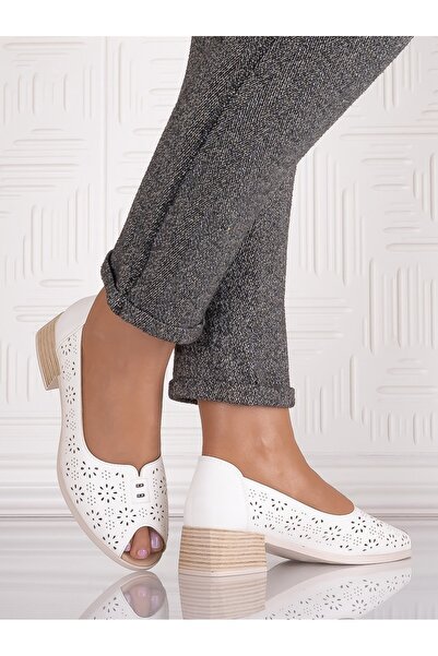 ADS Zampa Women's White Casual Shoes Made from Ecological Leather, Size 36