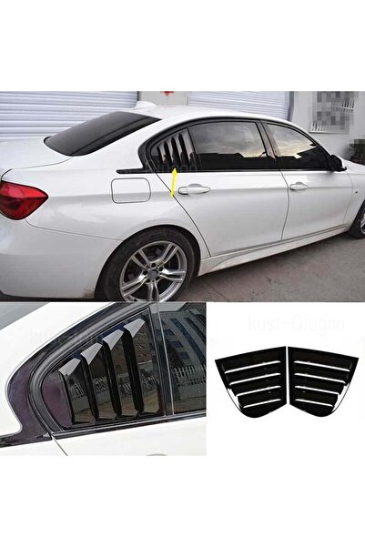 Tuning Vadisi BMW F30 Kelebek Cam Vizörü (Plastik) Parlak Siyah 2012-2019