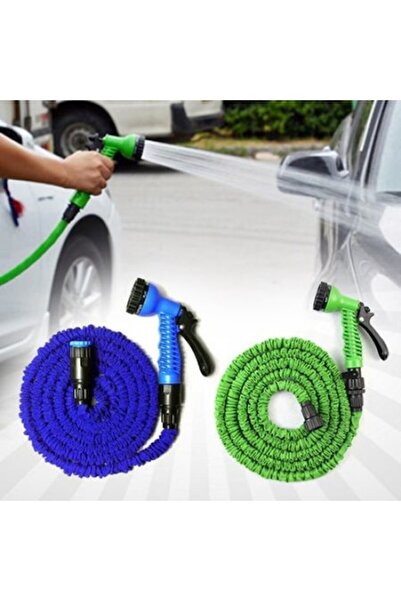 Trendily Furtun magic extensibil de grădină 50m + Pistol de udare + Breloc gr...